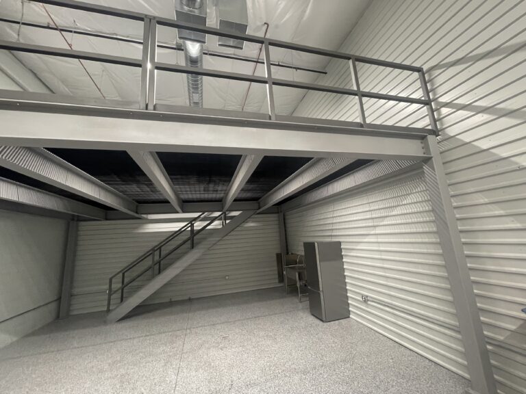 An empty garage suite, ready to customize at a Motor Vault community in Arizona