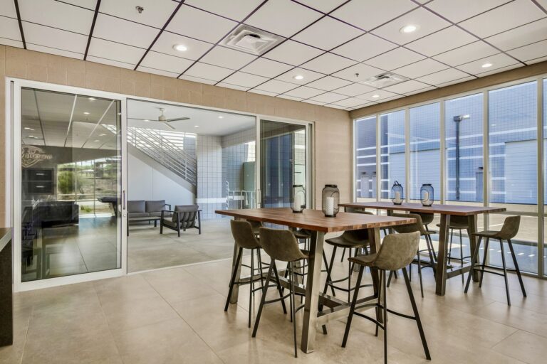 A Motor Vault clubhouse at a Motor Vault community in Arizona