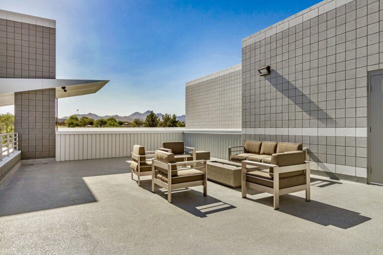 A Motor Vault clubhouse at a Motor Vault community in Arizona