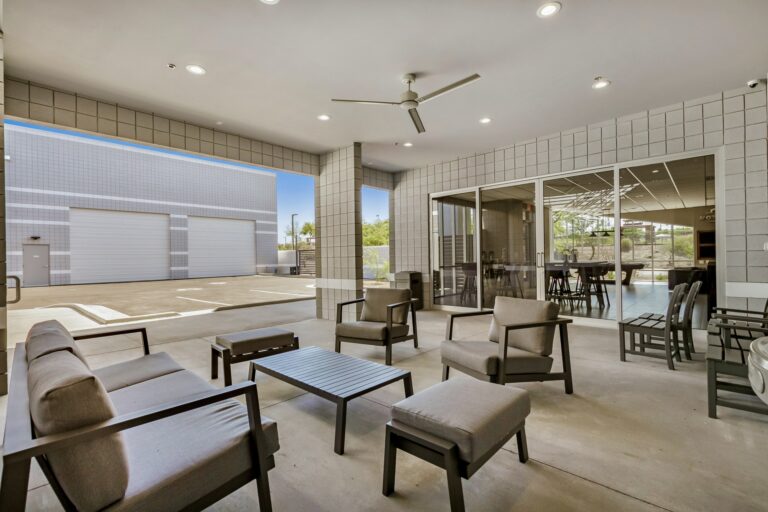 A Motor Vault clubhouse at a Motor Vault community in Arizona
