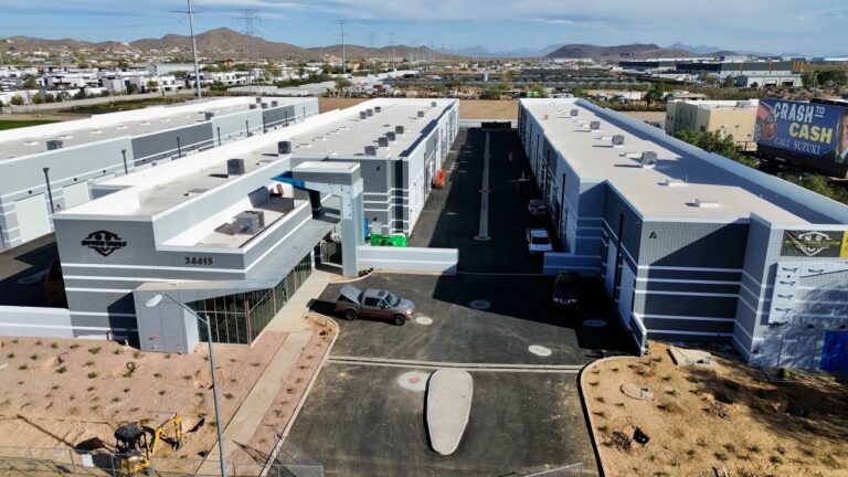 Buildings and grounds at a Motor Vault community in Arizona