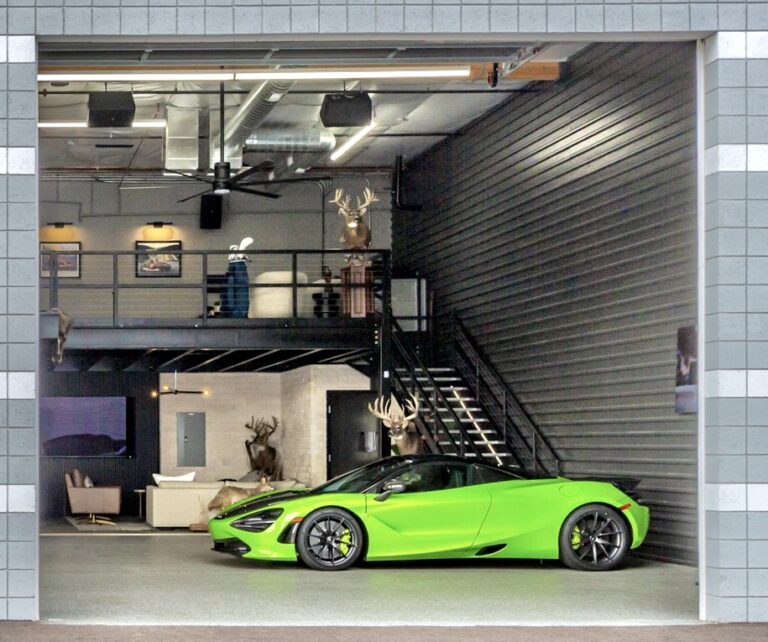 An owner’s garage suite at a Motor Vault community in Arizona
