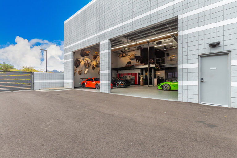 Buildings and grounds at a Motor Vault community in Arizona