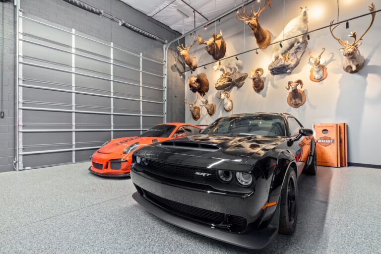 An owner’s garage suite at a Motor Vault community in Arizona