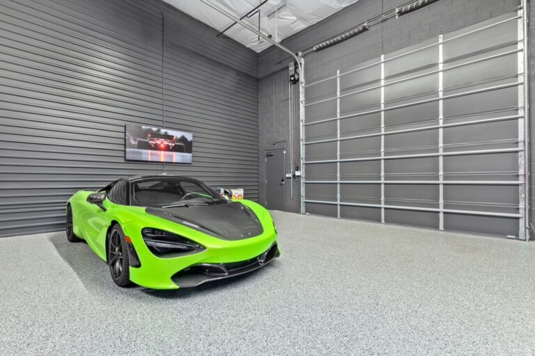 An owner’s garage suite at a Motor Vault community in Arizona
