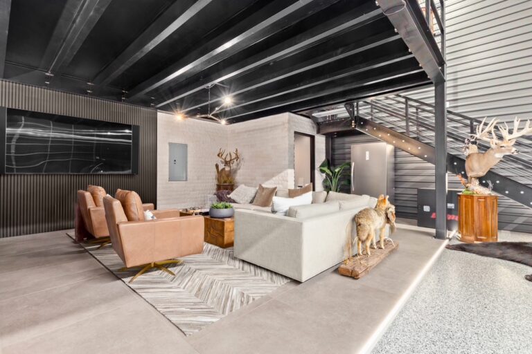 An owner’s garage suite at a Motor Vault community in Arizona