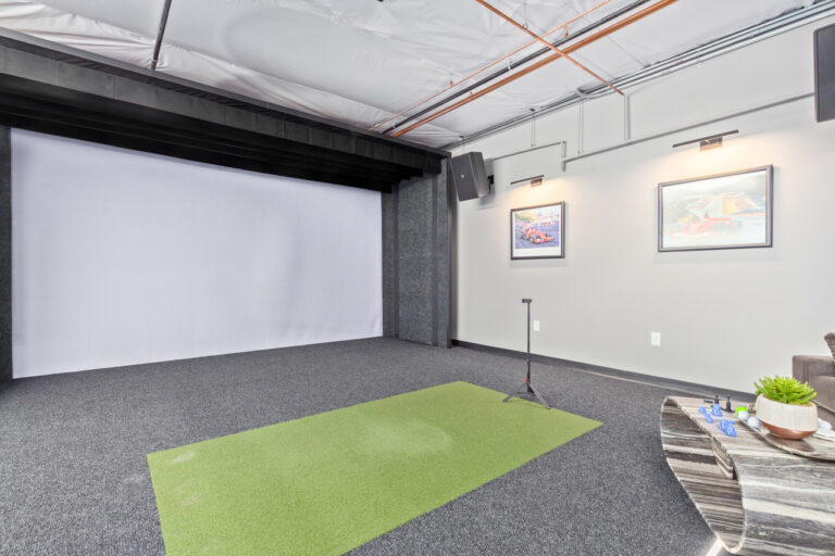 An owner’s garage suite at a Motor Vault community in Arizona