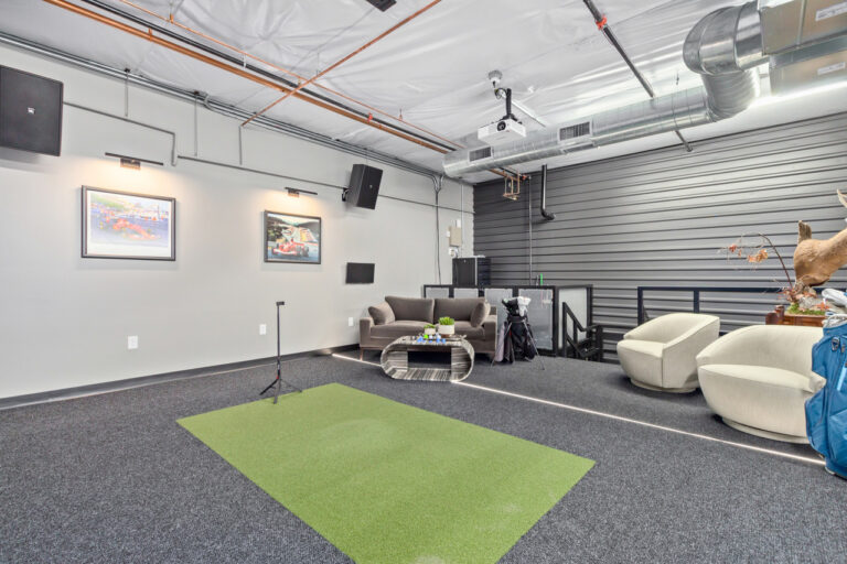 An owner’s garage suite at a Motor Vault community in Arizona