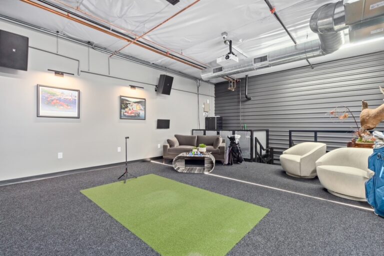 An owner’s garage suite at a Motor Vault community in Arizona