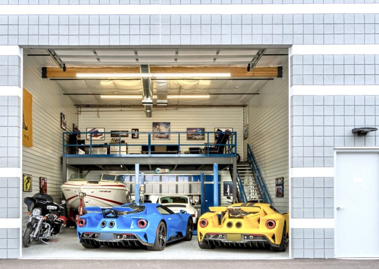 An owner’s garage suite at a Motor Vault community in Arizona