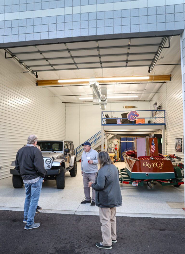 An owner’s garage suite at a Motor Vault community in Arizona