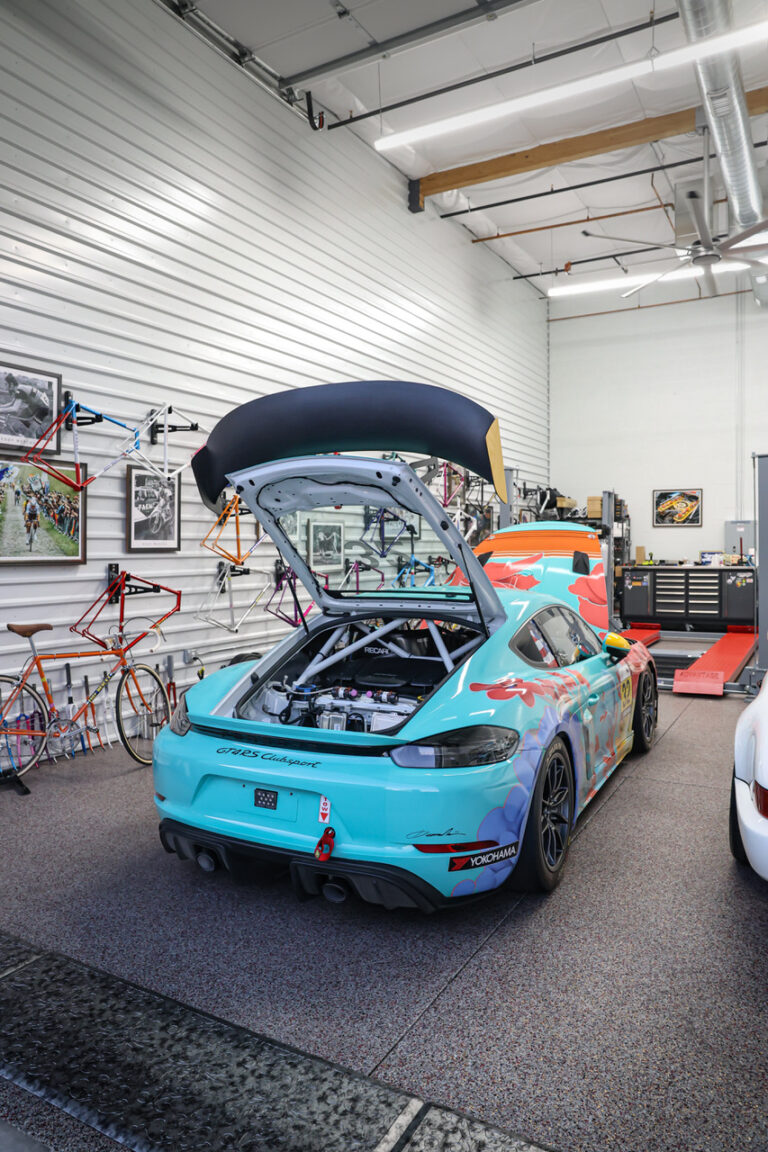 An owner’s garage suite at a Motor Vault community in Arizona