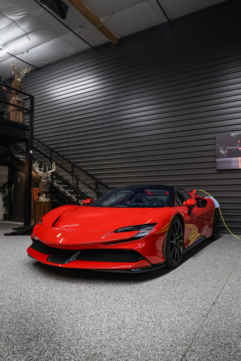 An owner’s garage suite at a Motor Vault community in Arizona
