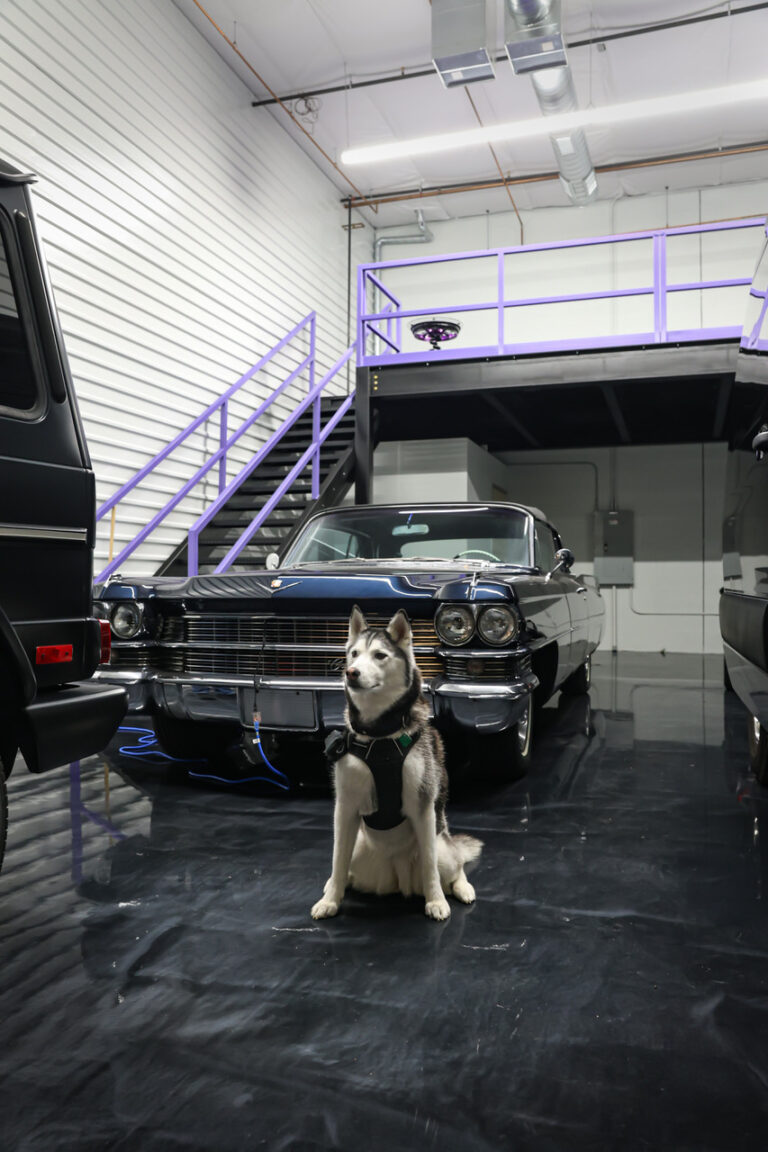 An owner’s garage suite at a Motor Vault community in Arizona