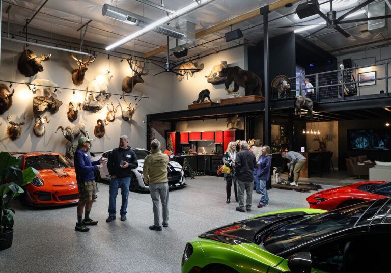 Owners at a Motor Vault members event at a Motor Vault community in Arizona