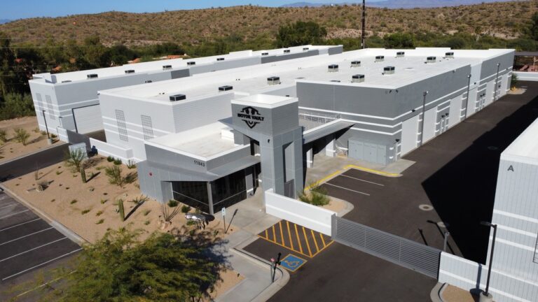 Buildings and grounds at a Motor Vault community in Arizona