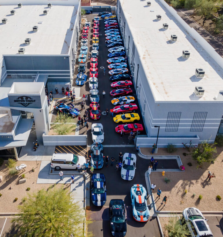 Owners at a Motor Vault drive or car event at a Motor Vault community in Arizona