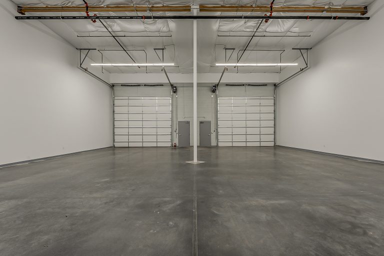 An empty garage suite, ready to customize at Motor Vault Deer Valley