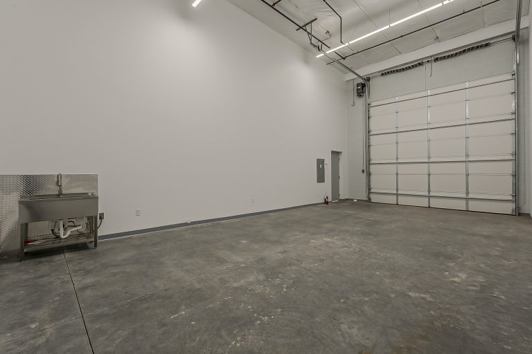 An empty garage suite, ready to customize at Motor Vault Deer Valley