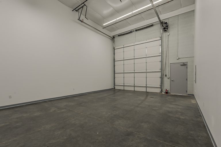 An empty garage suite, ready to customize at Motor Vault Deer Valley