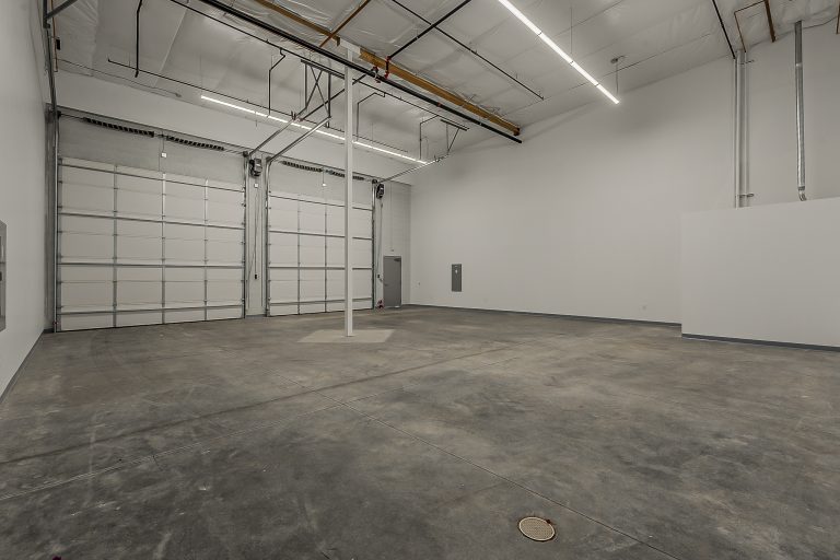 An empty garage suite, ready to customize at Motor Vault Deer Valley