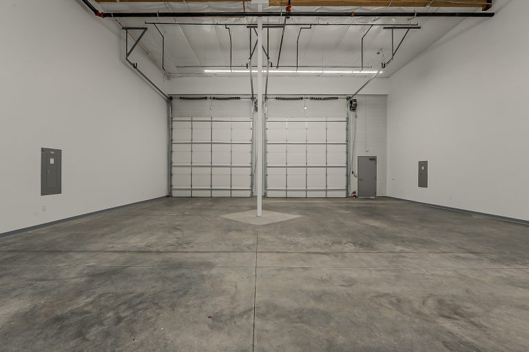 An empty garage suite, ready to customize at Motor Vault Deer Valley