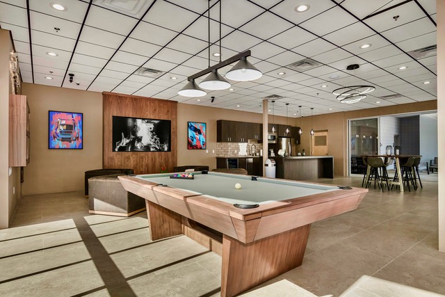 Members-only clubhouse and shared amenities at a Motor-Vault community