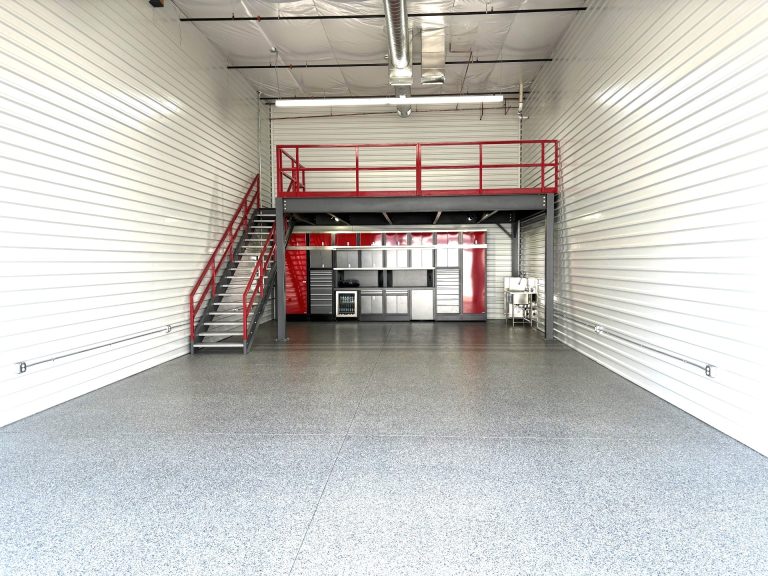 An empty garage suite, ready to customize at Motor Vault Fountain Hills