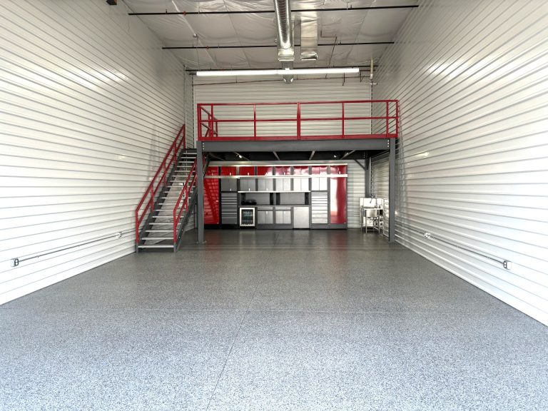 An empty garage suite, ready to customize at Motor Vault Fountain Hills