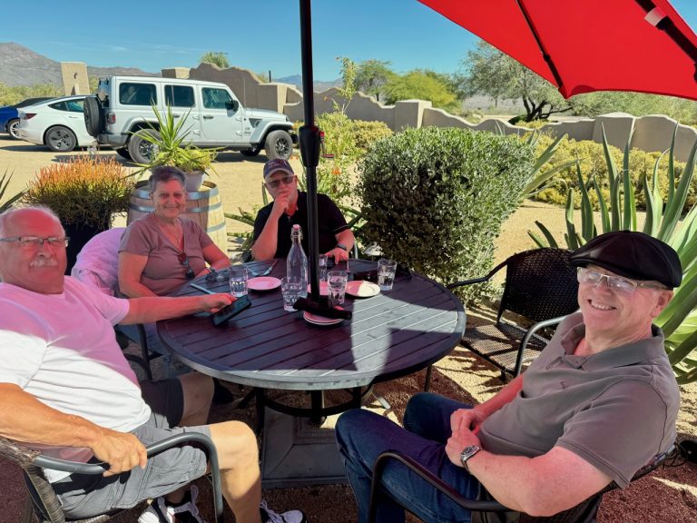 Owners at a Motor Vault members event at a Motor Vault community in Arizona