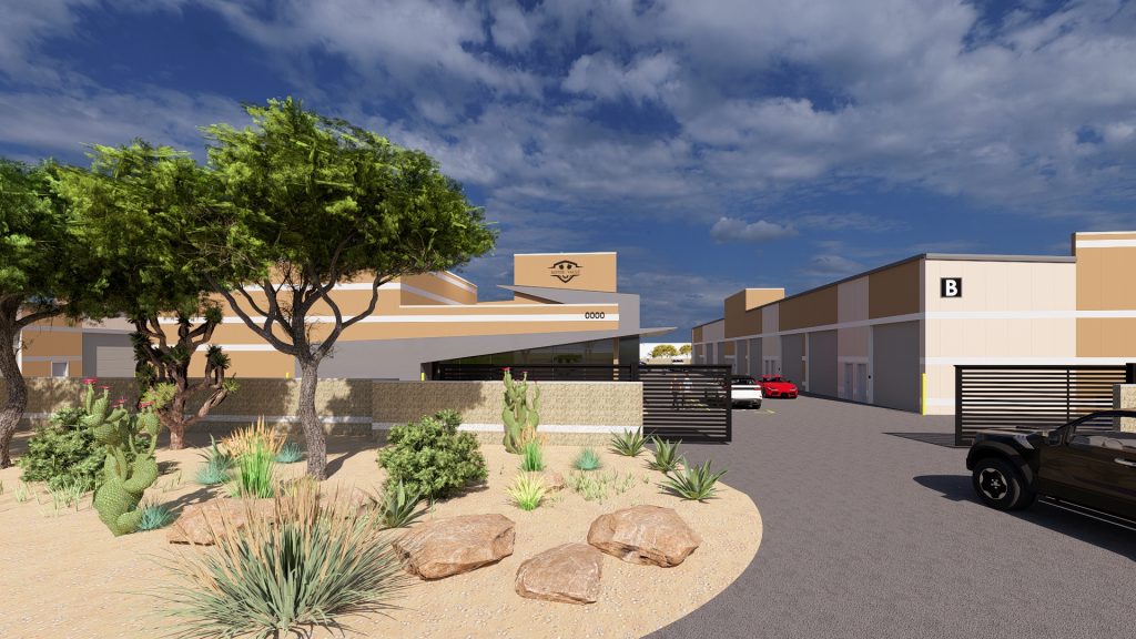 Motor-Vault Queen Creek garage suite community street view
