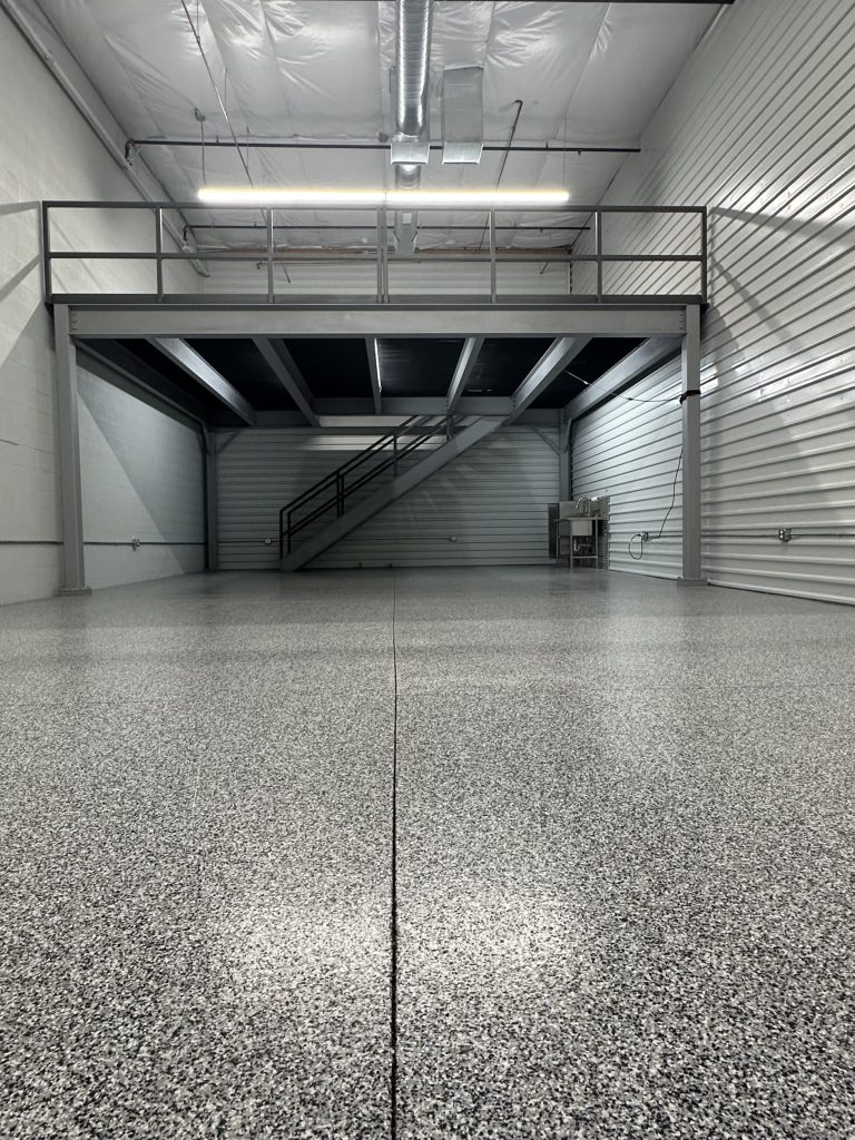 A garage suite with epoxy floors at Motor Vault in Arizona