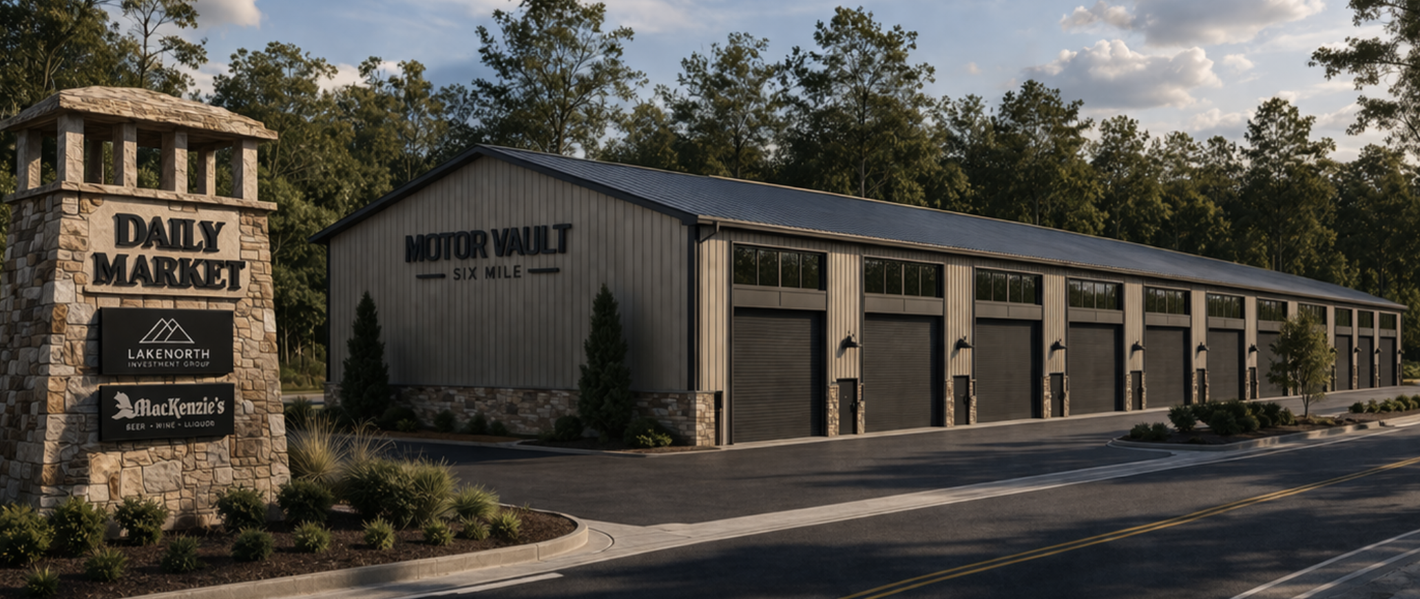 Motor-Vault Lakeside @ Lake Keowee - early conceptual rendering