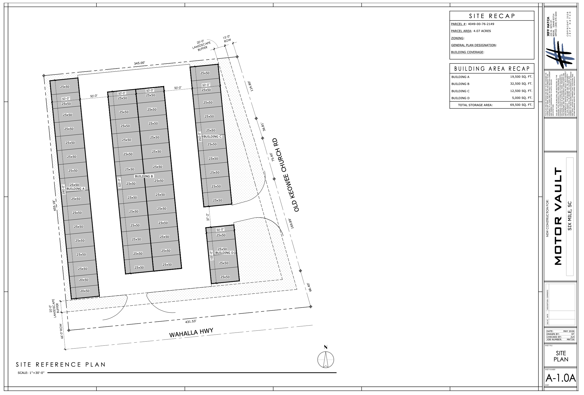 Motor-Vault Lakeside @ Lake Keowee site plan