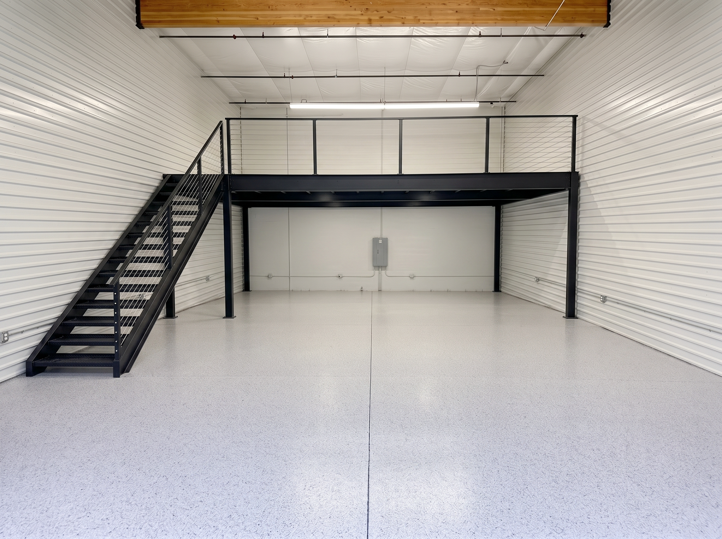 Motor-Vault suite with mezzanine