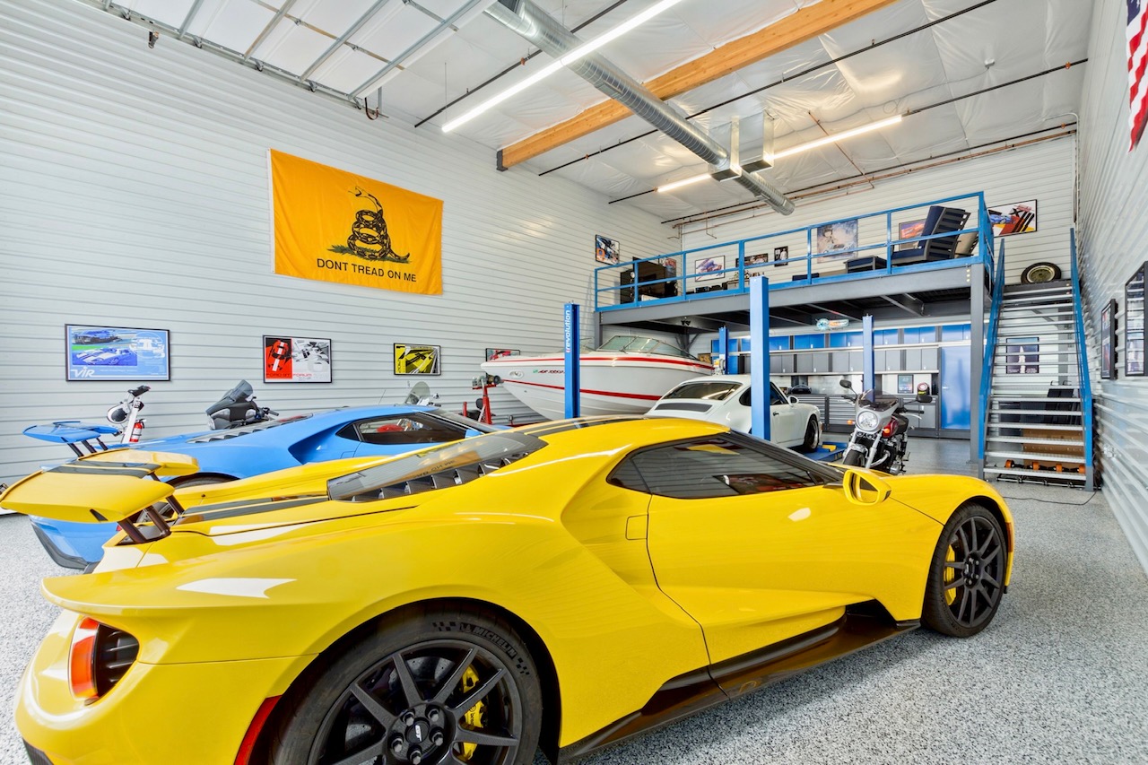 Inside a 30 by 50 foot Motor Vault garage suite in Arizona