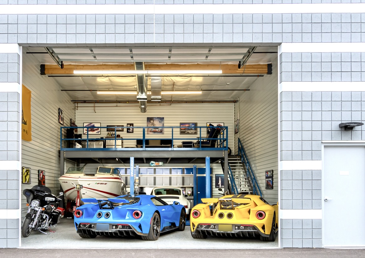 Inside a 30 by 50 foot Motor Vault garage suite in Arizona