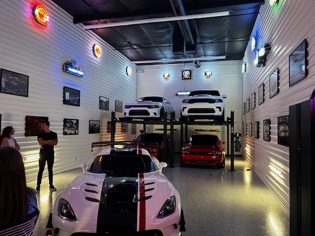 Inside a 24 by 50 foot Motor-Vault garage suite