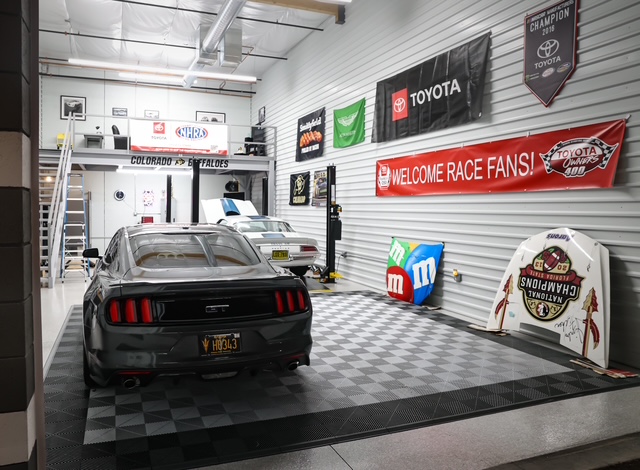 Inside a 24 by 50 foot Motor-Vault garage suite